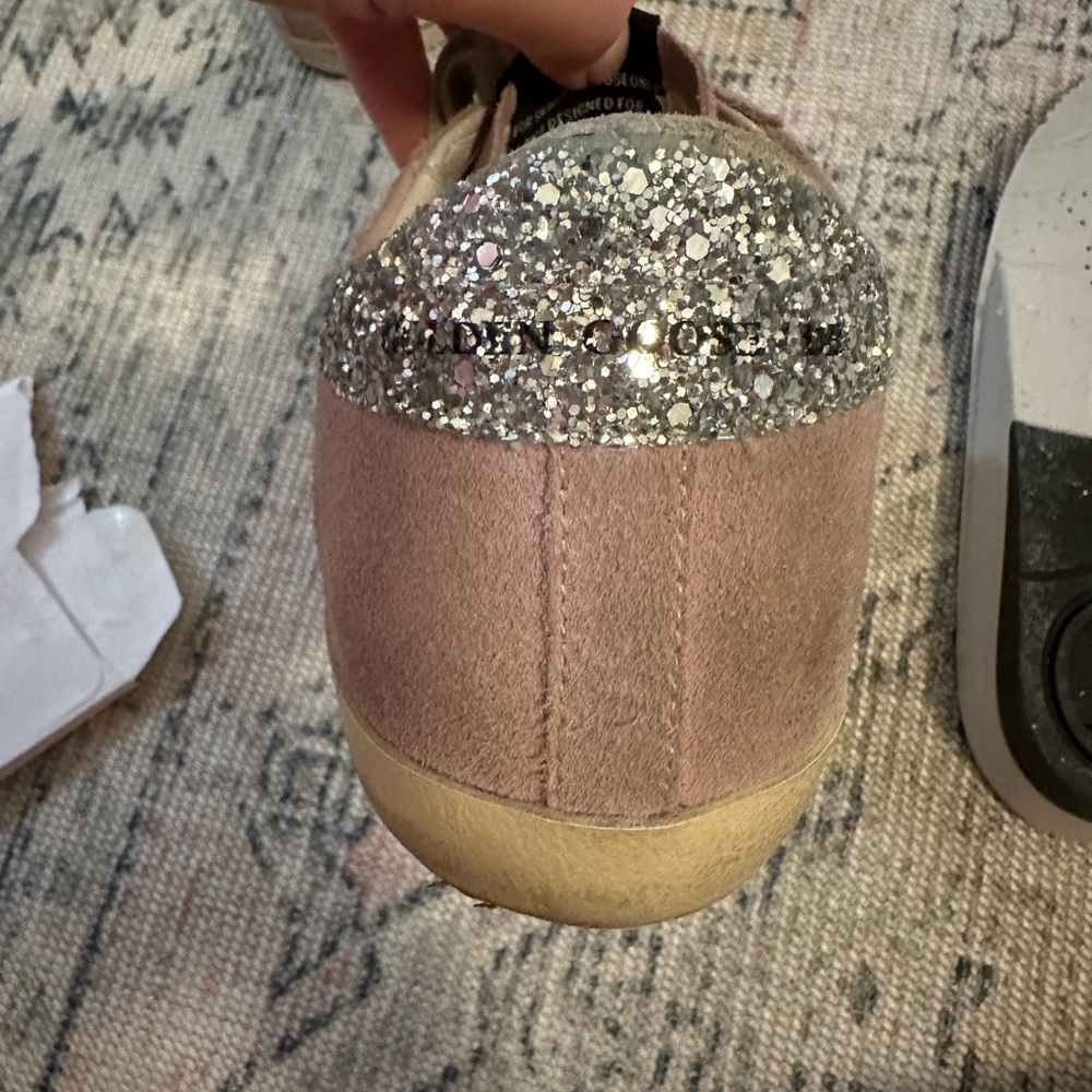 Golden Goose Superstars - Pink and green with silver glitter - Picture 8 of 11